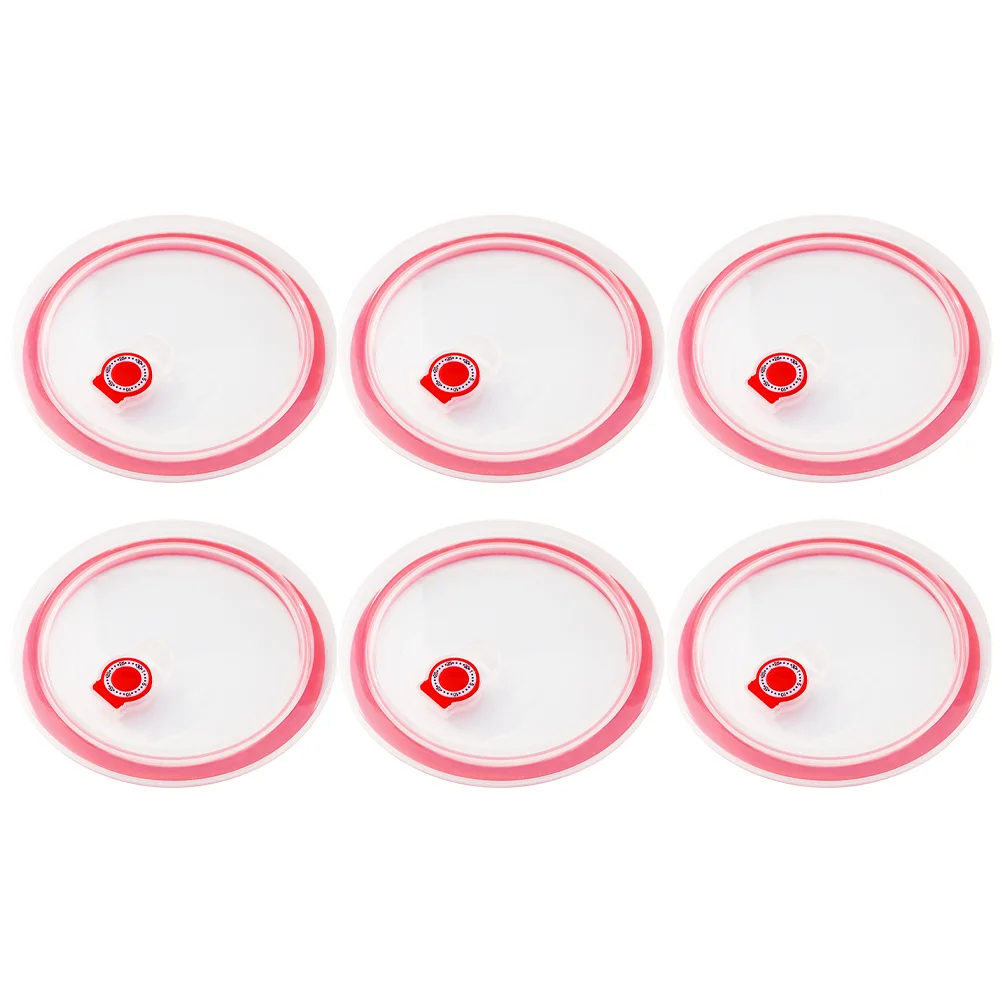 

6Pcs Fresh Keeping Bowl Lid Round Lid Refrigerator Bowl Lid Bowl Lid for Restaurant Kitchen Sealing