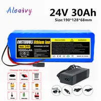 24v ebike battery 7S10P 30ah 18650 Lithium Ion Battery Pack With Charger for Electric Bicycle Unicycle Scooter Wheelchair Motor
