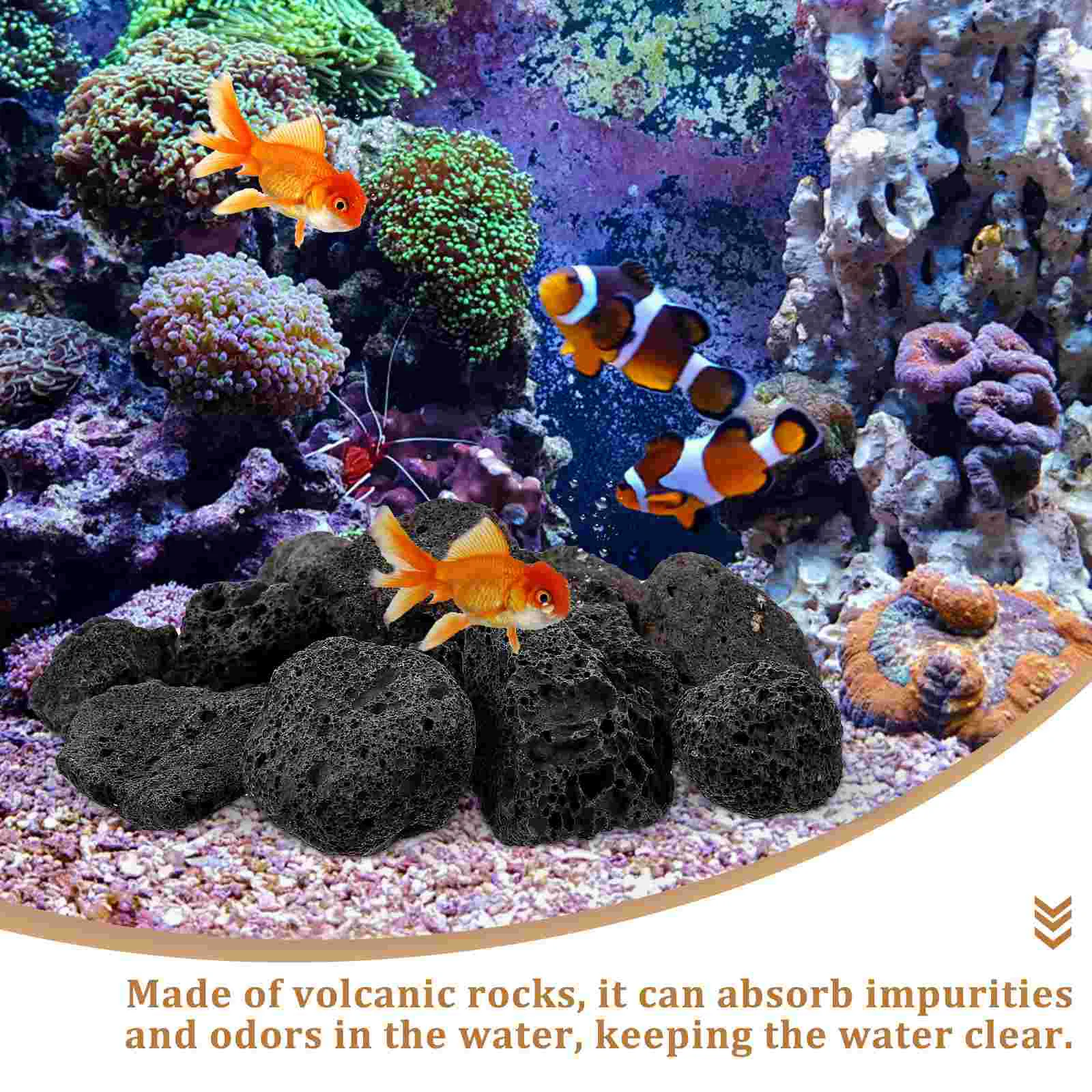 Черные камни лавы Натуральные Декоративные для ландшафтного дизайна Миски