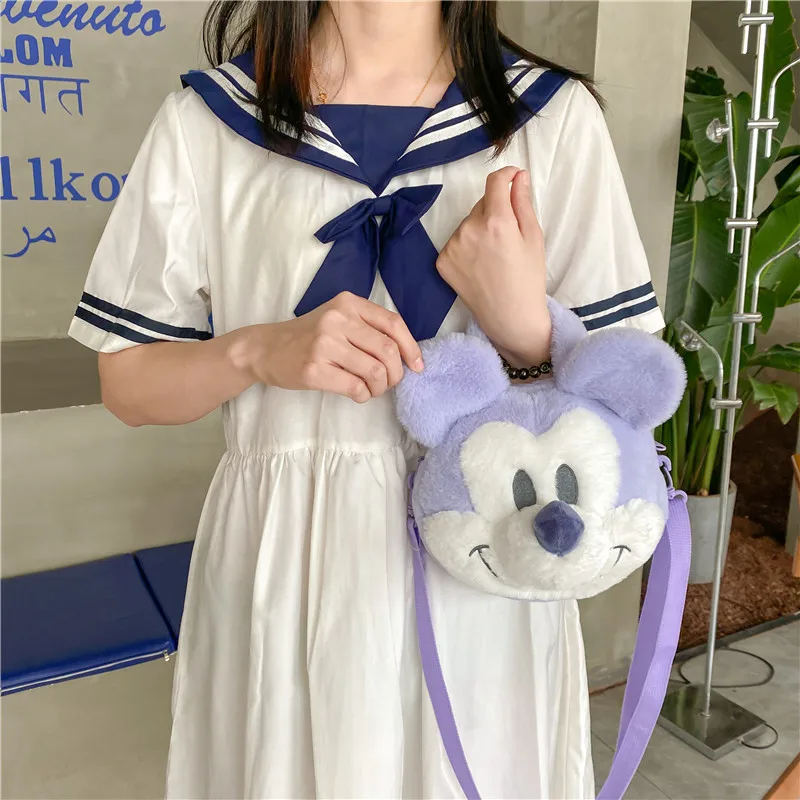 

Плюшевая сумка-мессенджер через плечо с Микки Маусом из мультфильма