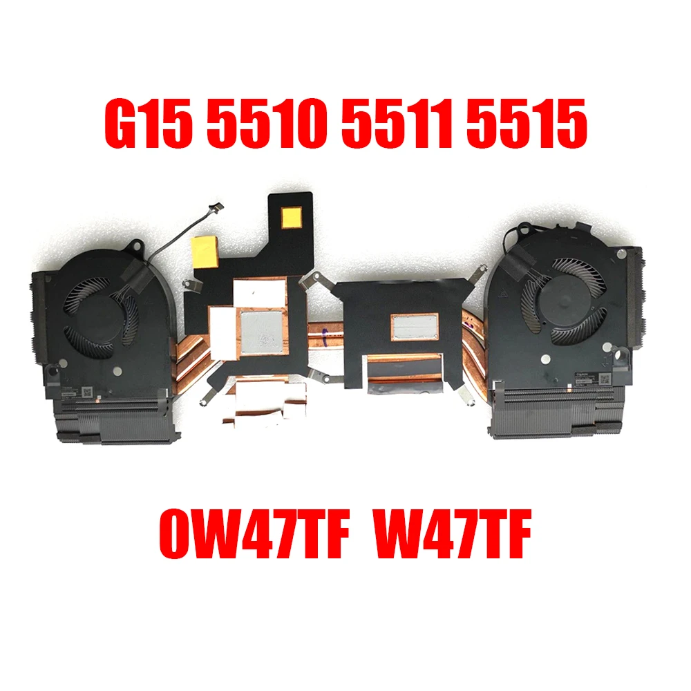 Радиатор и вентилятор для ноутбука DELL G15 5510 5511 5515 0W47TF W47TF AT3K5001ZCL новинка