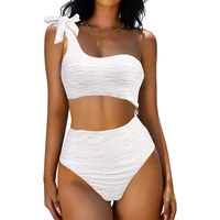 asbayson one shoulder cut out one piece swimsuit for women sexy slimming backless swimwear 2022 new bathing suit beachwear