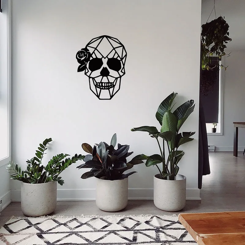 Металлический Настенный Декор С Черепом Современный Художественный Хэллоуин