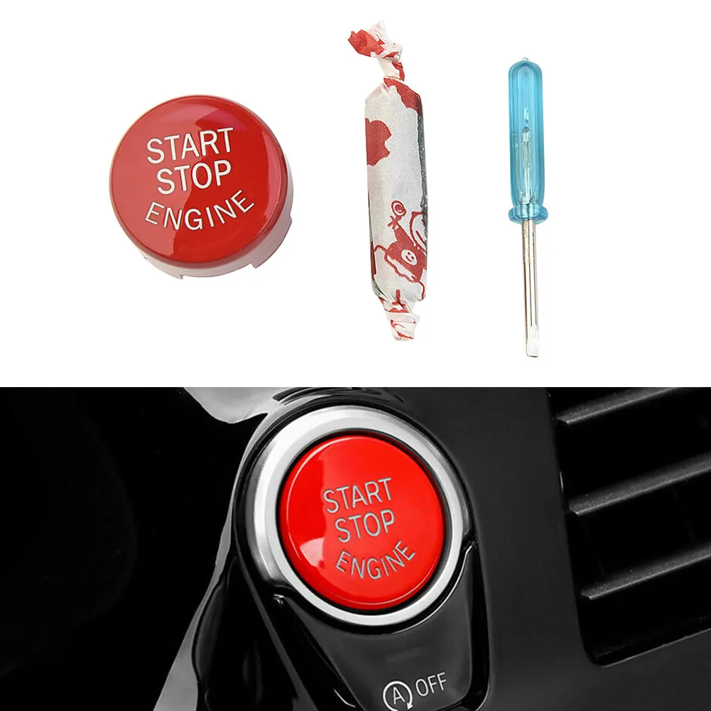 

Replace Button Switch Cover Trim Interior Start-Stop ABS Decal For BMW F20 F30 F10 F01 F25