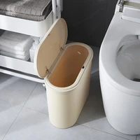 nordic trash can home living room bedroom press type kitchen bathroom creative trash large size covered paper basket