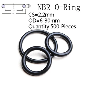 Image for 500Pieces NBR Rubber O Ring Automobile Sealing Bla 