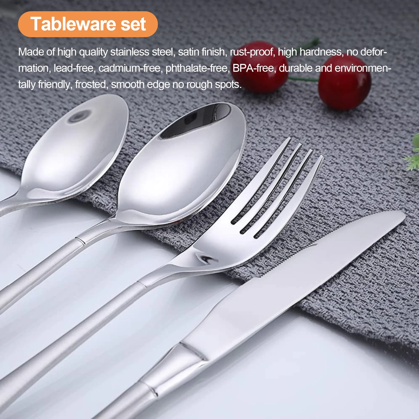 

Набор столовых приборов из нержавеющей стали, 24 шт., с подарочной коробкой