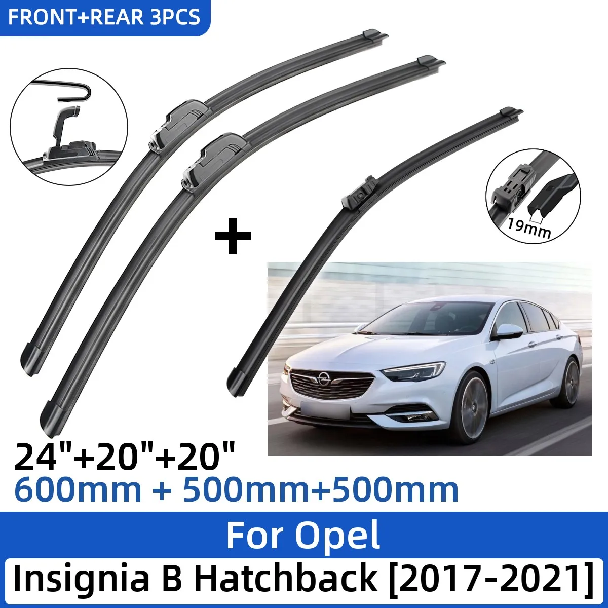 

Щетки стеклоочистителя для Opel Insignia B Hatchback 2017-2021 дюйма + 20 дюймов + 20 дюймов, 3 шт.