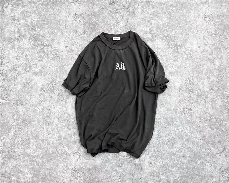 Футболка Askyurself с коротким рукавом для мужчин и женщин Топ оверсайз надписью R