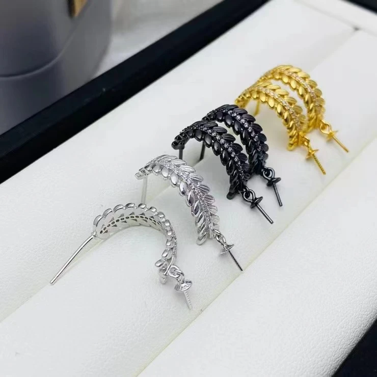 Оптовая продажа серьги из стерлингового серебра 925 пробы фурнитура для крепления