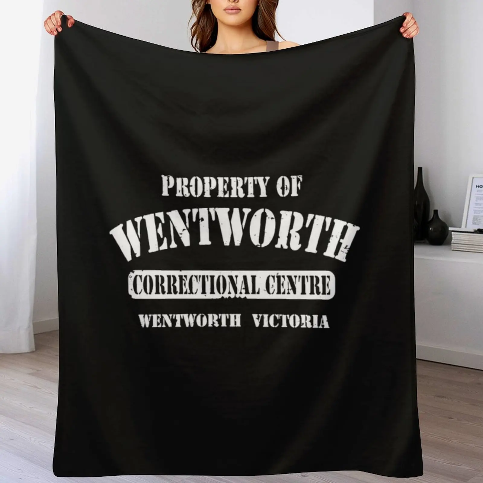 Одеяло Prop-erty of Wen-tworth Prison рождественские подарки мягкие большие одеяла для волос