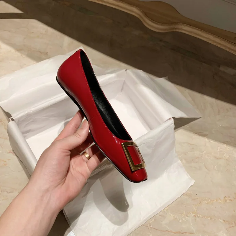 Unique genuine leather women shoes designer mixed color moccasins casual flat shoes cover women's feet apartments