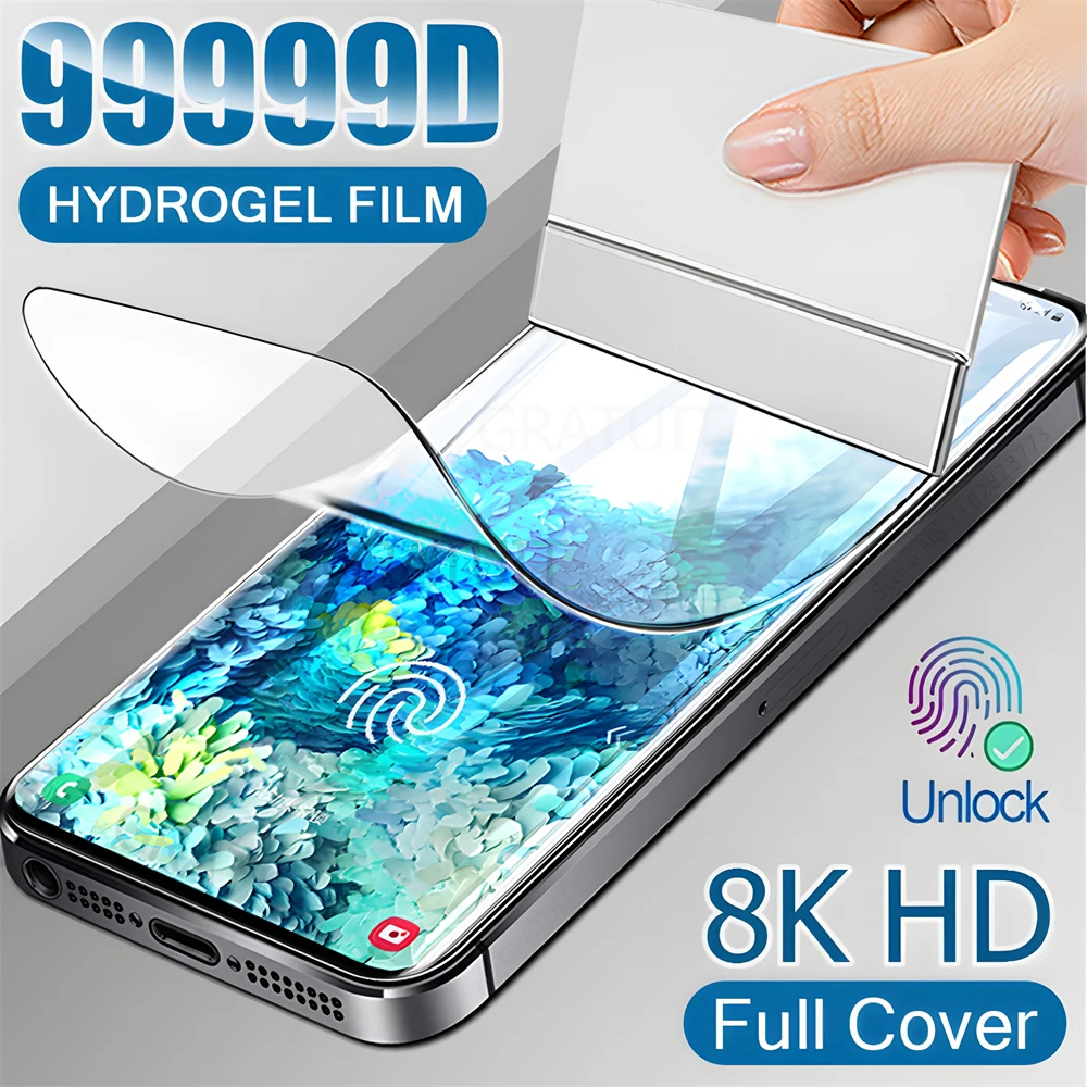 

1-4Pcs Hydrogel Film for Samsung Galaxy Note 20 Ultra S23 S22 S21 FE S20 Plus S10 Screen Protectors A12 A34 A54 A51 A50 A52 A71