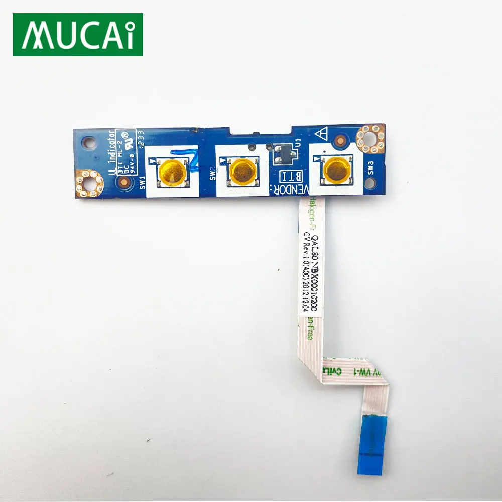 

For Dell Latitude E6430 laptop Power Button Board with Cable switch Repairing Accessories CHB02 LS-7783P 0VKR07