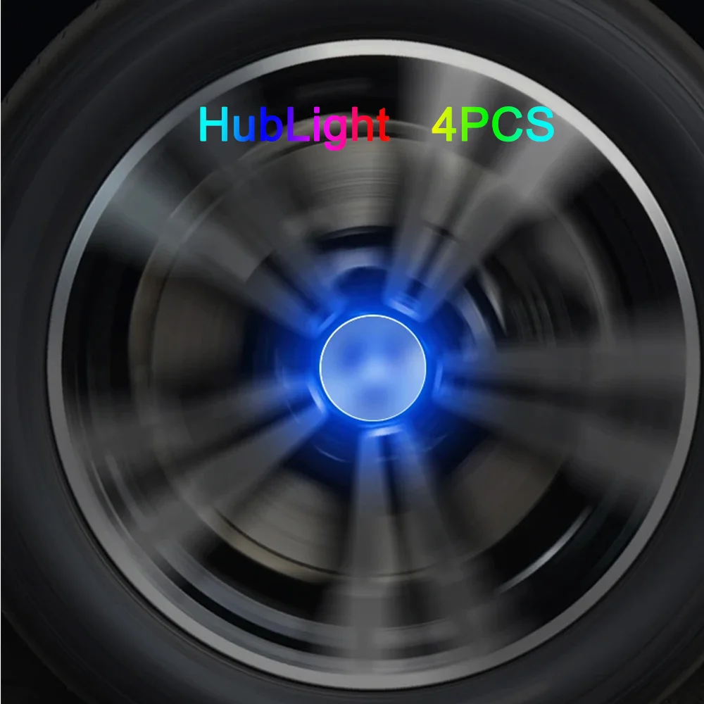 

4 шт., автомобильные светящиеся колёсные лампы для шин