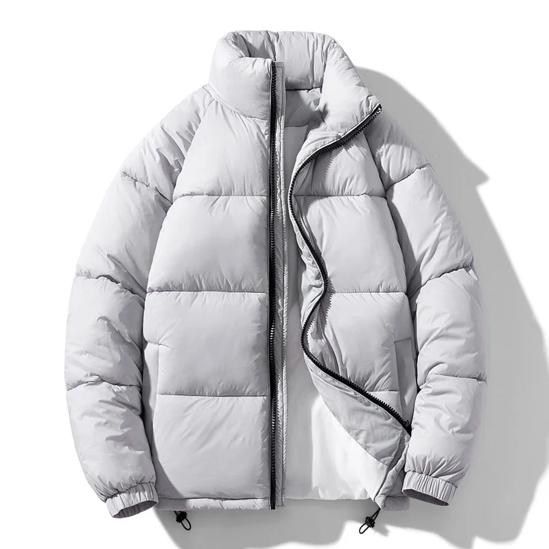 2022 Winter New Men Padded Cotton Jacket Coat Plus Size 4XL Outerwear Warm Quilted Parka All-match Loose Basic Puffer Jacket Men