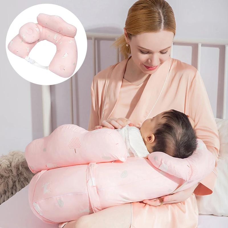 Baby Nursing Pillows Maternity Breastfeeding Multifunction Adjustable Cushion Infant Newborn Feeding Layered Washable Cover