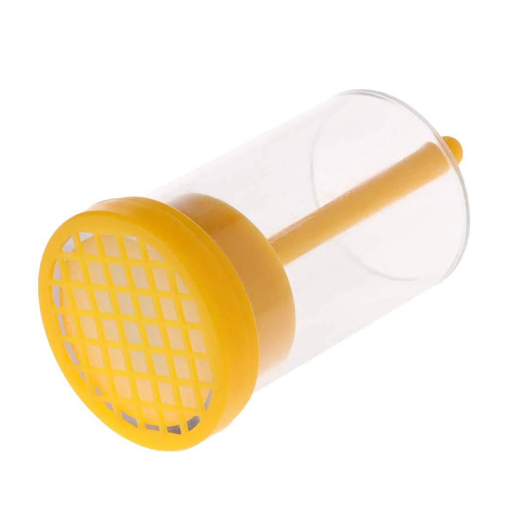 

Bee Keeping Gear Plastic Farm Marker Plunger Yellow Bee h Beekeeper Catcher Tool Bottle Beekeeping Supplies