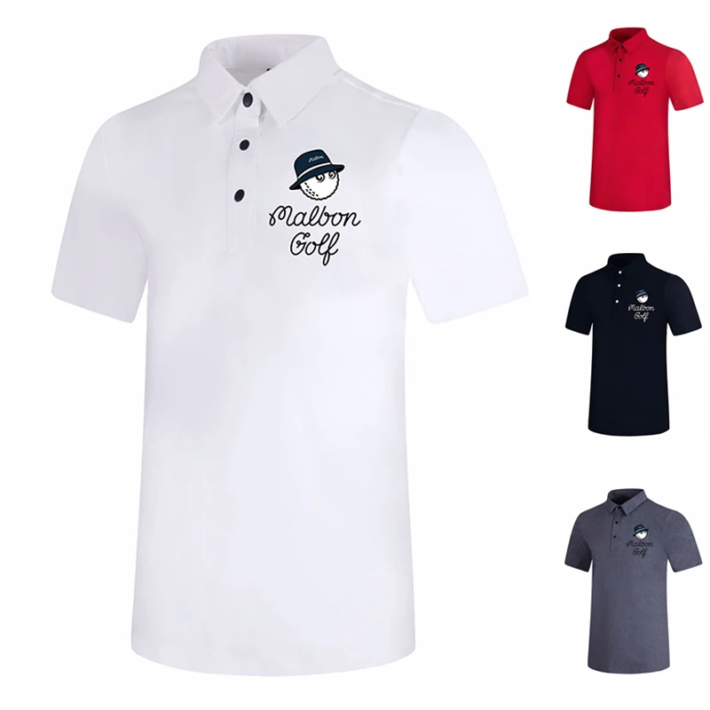 

Мужская одежда для гольфа 2023, футболка с коротким рукавом, спортивный Быстросохнущий дышащий влагоотводящий Топ, прочная Высококачественная рубашка-поло