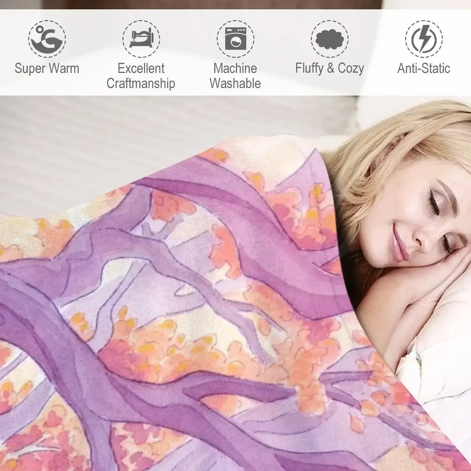 The Long Crossing - фиолетовое вариант одеяла теплые дорожные забавные подарочные