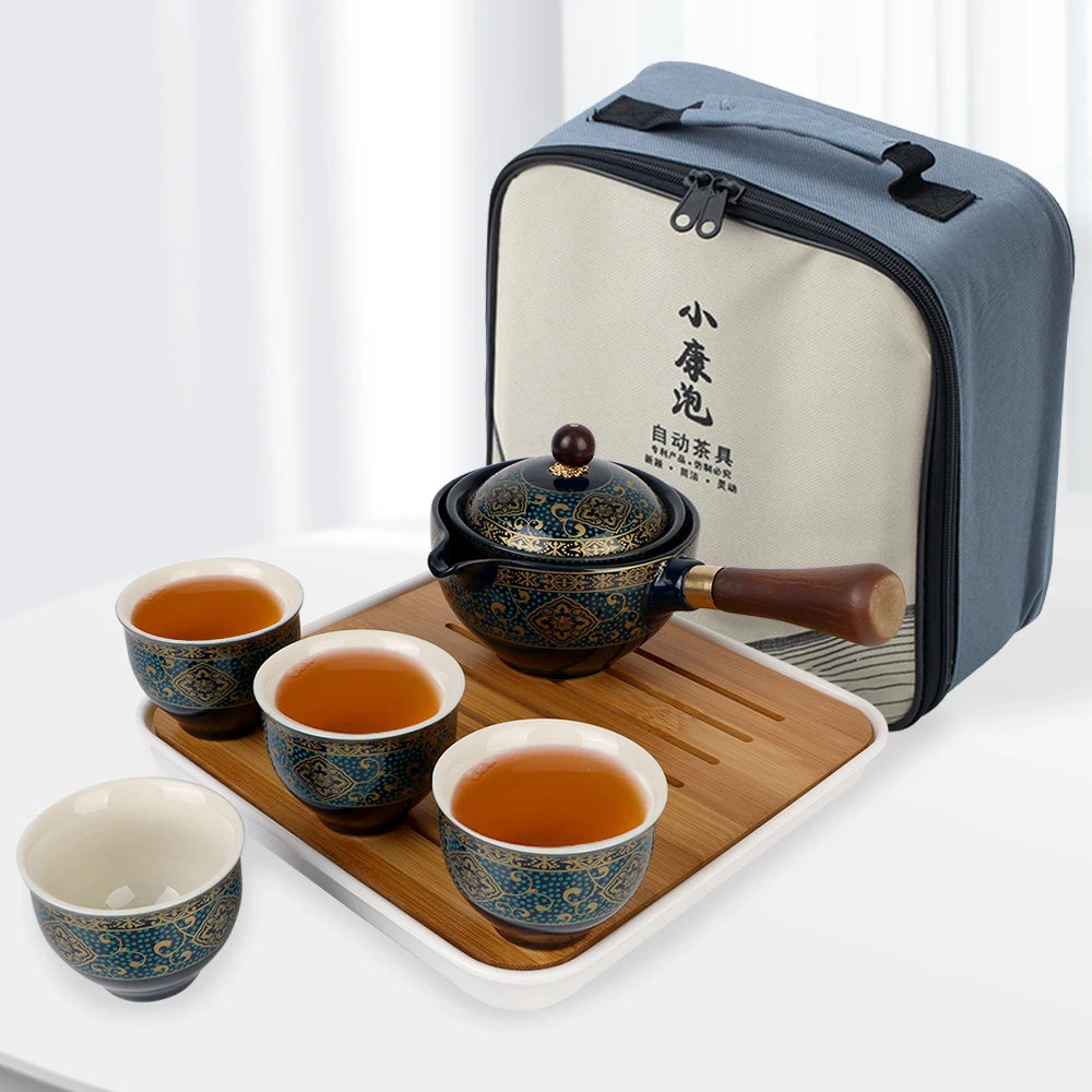 

Фарфоровый Чайный Сервиз Gongfu С Элегантным Цветочным Дизайном, Китайская Керамика, Чашка Для Чая Пуэр