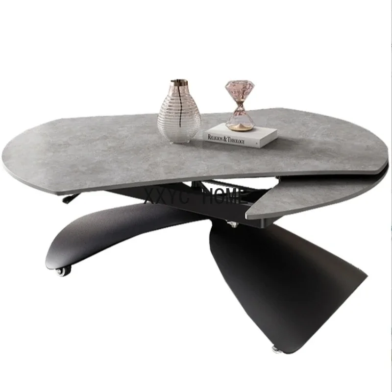 Регулируемый Простой Прозрачный напольный Маленький журнальный столик