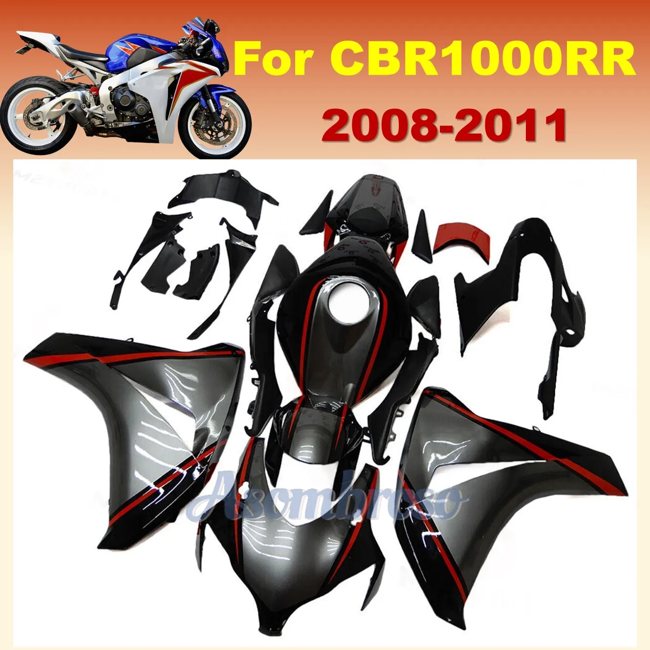 Для CBR1000R 2008 2011 2010 2009 комплекты кузова для спортивного велосипеда CBR1000 RR cbr 1000r 08 11 10