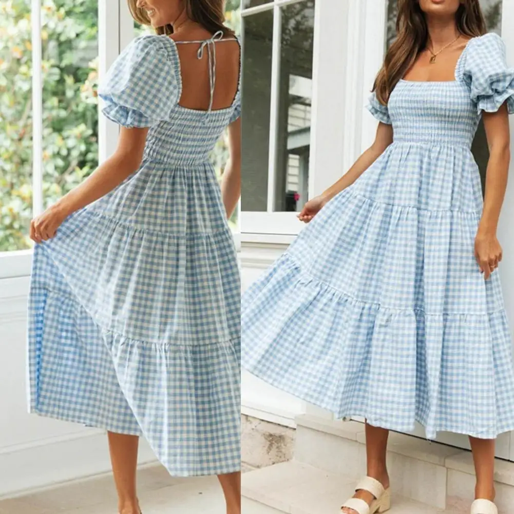 

Trendy Casual Dress Elegant Breathable Women Dress Vintage Style Women Dress