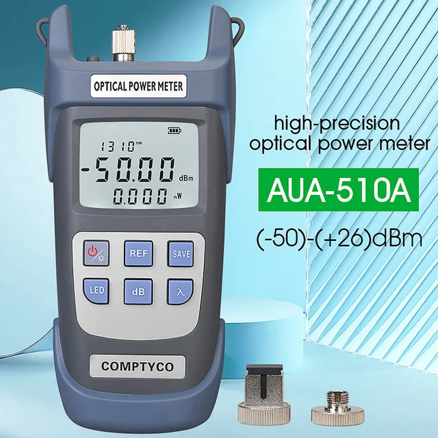 

Hot Sale AUA-G710A/G510A Fiber Optical Cable Tester -70dBm~+10dBm/ -50dBm~+26dBm SC/FC Connector Test Instruments