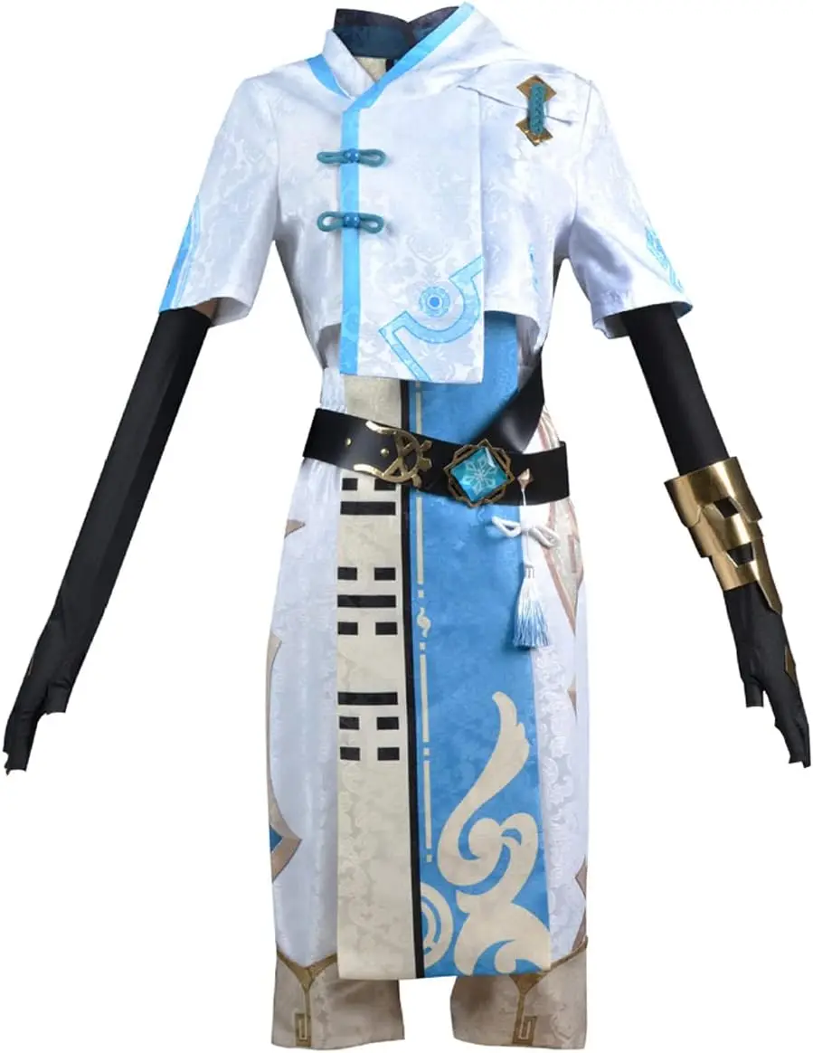 Аниме-Косплей Genshin Impact костюм чонгюнь для косплея униформа на Хэллоуин