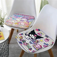bandai kuromi nordic printing seat cushion office dining stool pad sponge sofa mat non slip sofa decor tatami