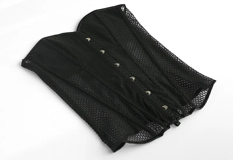 Прозрачный сетчатый корсет с открытыми плечами женский сексуальный блузка и