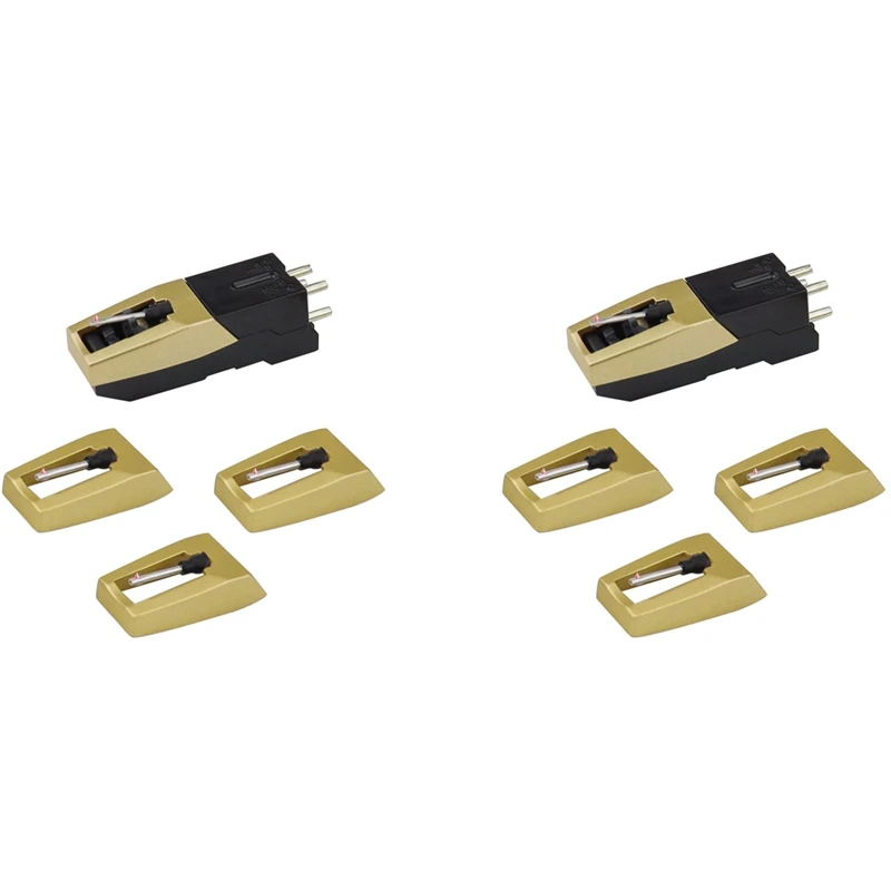 6X Record Player Needle, Upgraded Record Player Cartridge With Diamond Stylus Replacement For Crosley,Victrola, ION, LP
