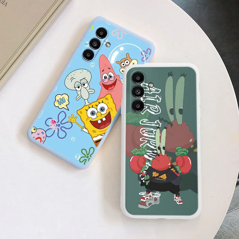 Для Samsung Galaxy S23 FE Shell S 23 чехол для телефона мультяшный Губка Боб Патрик звезда Funnuy