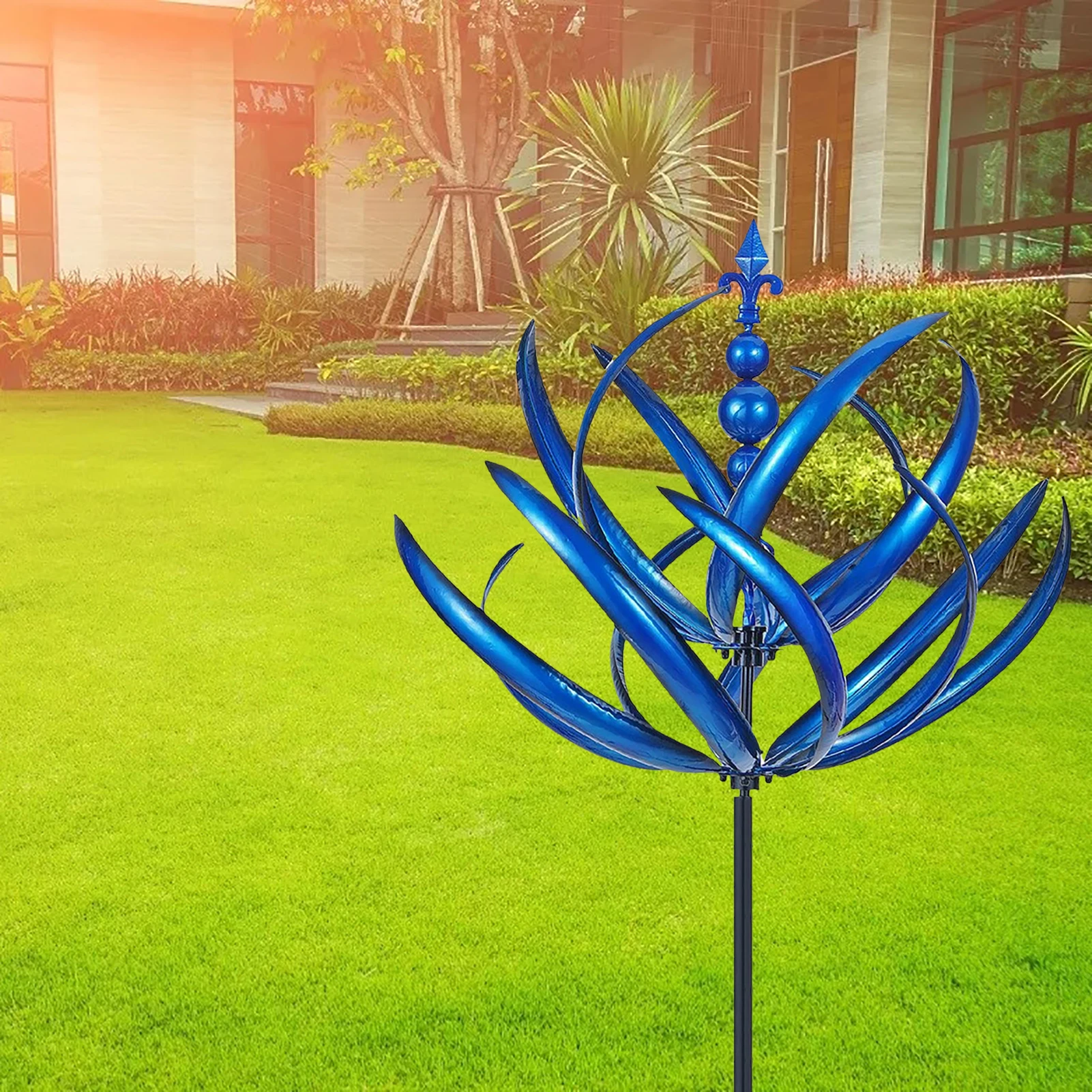 

Outdoor Wind Spinner Garden Decoration Metal Yard Windmill Waterproof Wind Sculpture Yard Art Decor For Patio Lawn