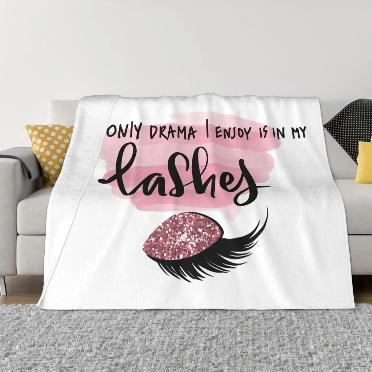 Накладные ресницы с закрытыми глазами одеяла длинными ресницами флисовое