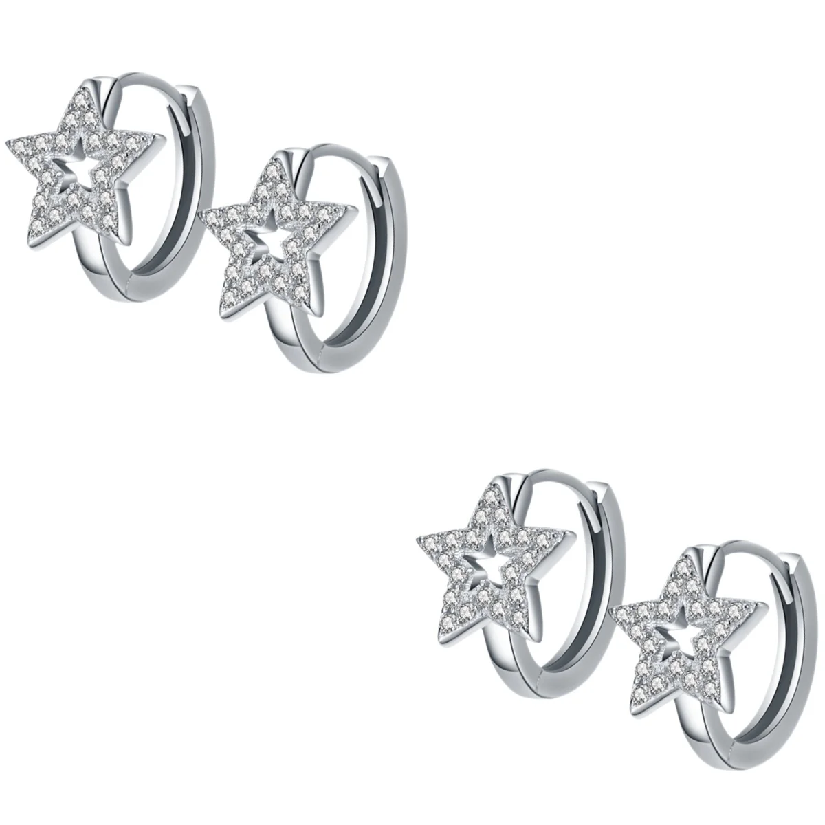 

Pentagram Earrings Teens Girls Trendy Small Hoop Star Hoops Ages Hypoallergenic