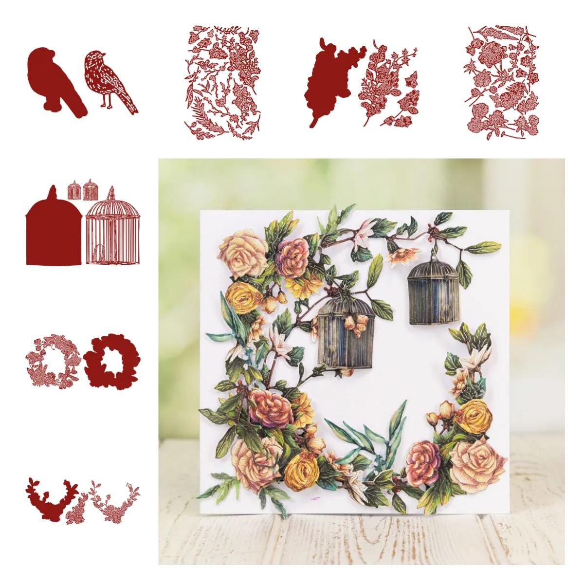 

2023 Scrapbook Deco Embossing Molds Diy Trimmings Evergreen House Crescent Harvest Arc Chipper Wreath Die Set Metal Cutting Dies