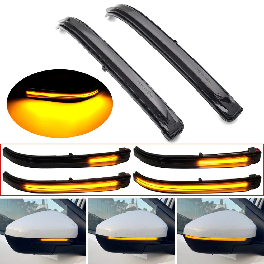 

LED Dynamic Flowing Turn Signal Light Side Mirror Indicator Blinker For Peugeot 3008 5008 T87 P84 Citroen C5 Aircross 2017-2021