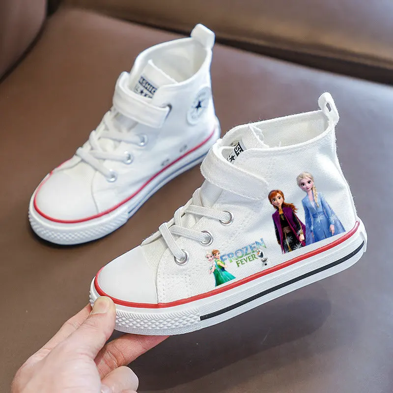 Весенне-осенняя парусиновая обувь для девочек детская Холодное сердце