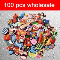 shoe charms wholesale decorations for crocs accessories 100 pack random pins boys girls kids women christmas gifts party favors