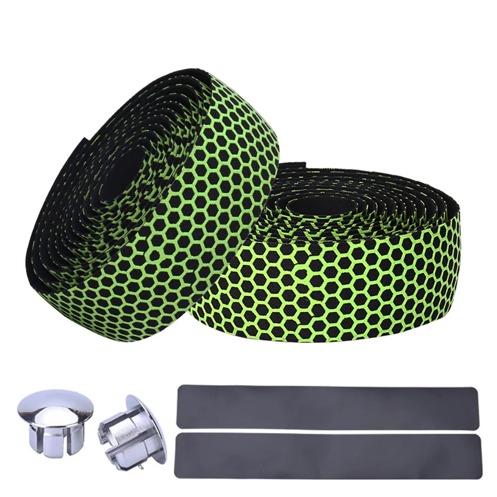 

1/2/3/5 Bike Handlebar Tapes PU Shock-absorbing Wraps End Anti-skid Road Cycling Biking Spare Part Accessories