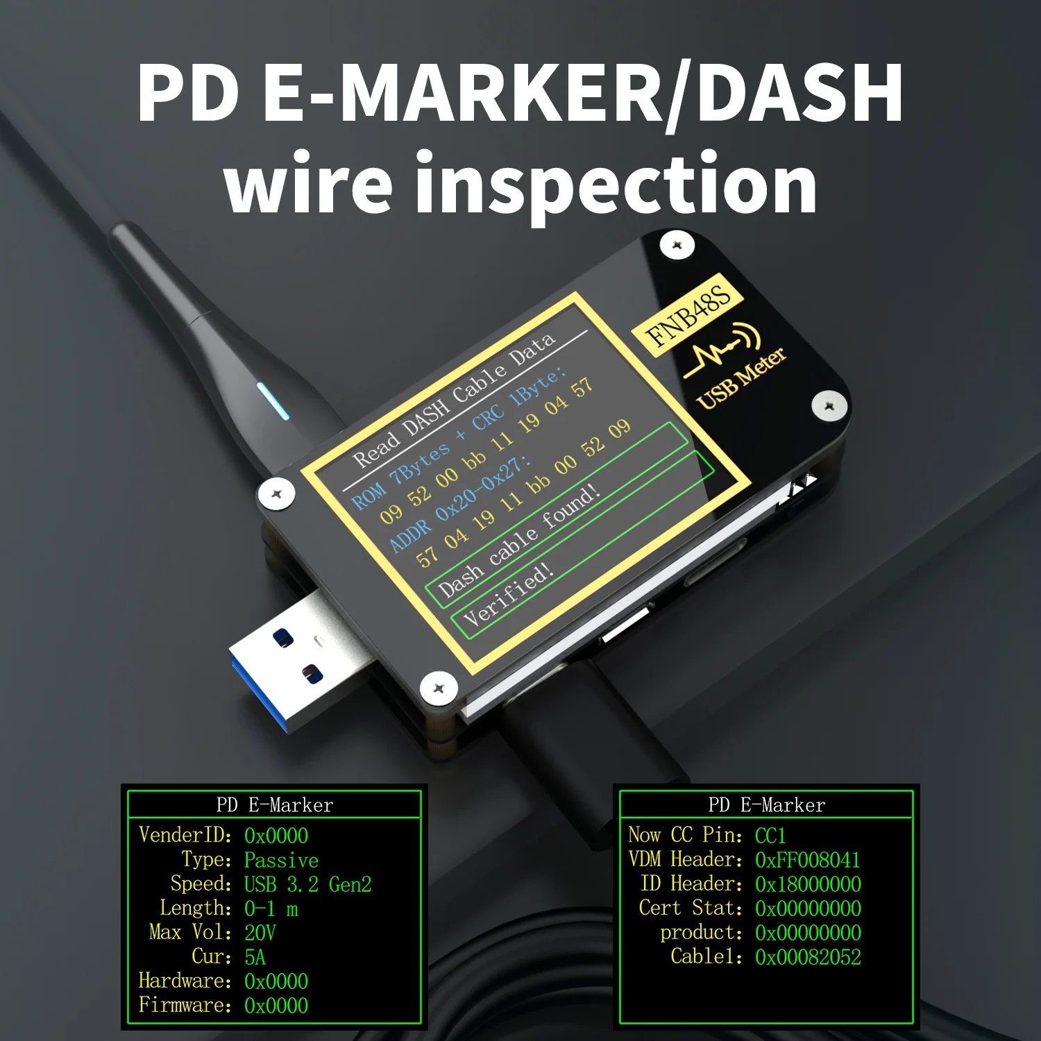 FNIRSI FNB48S цифровой вольтметр амперметр USB тестер индикатор напряжения