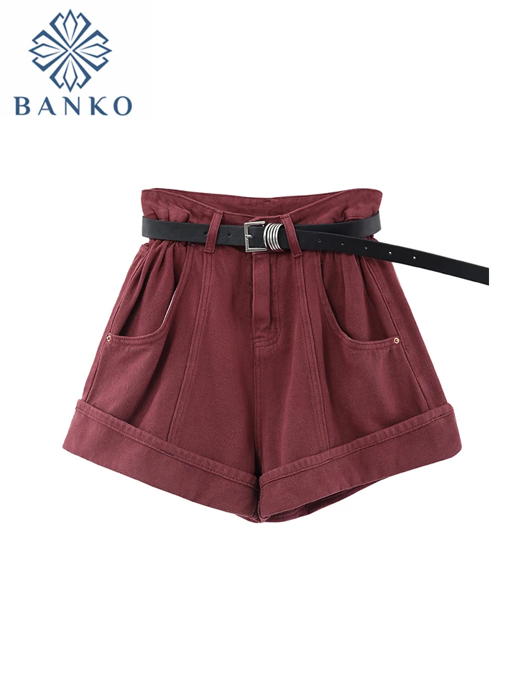 

Women Summer Vintage Korean Fashion Mini Denim Shorts Design Jean Hot Pants Y2k Streetwear Gyaru Loose Classical 2000s Aesthetic
