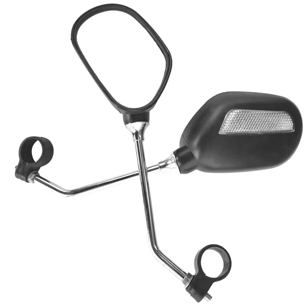 

2Pcs Bike Rear Mirrors Riding Handlebar Mount Rearview Safety Mirror for Mountain Road Bicycle