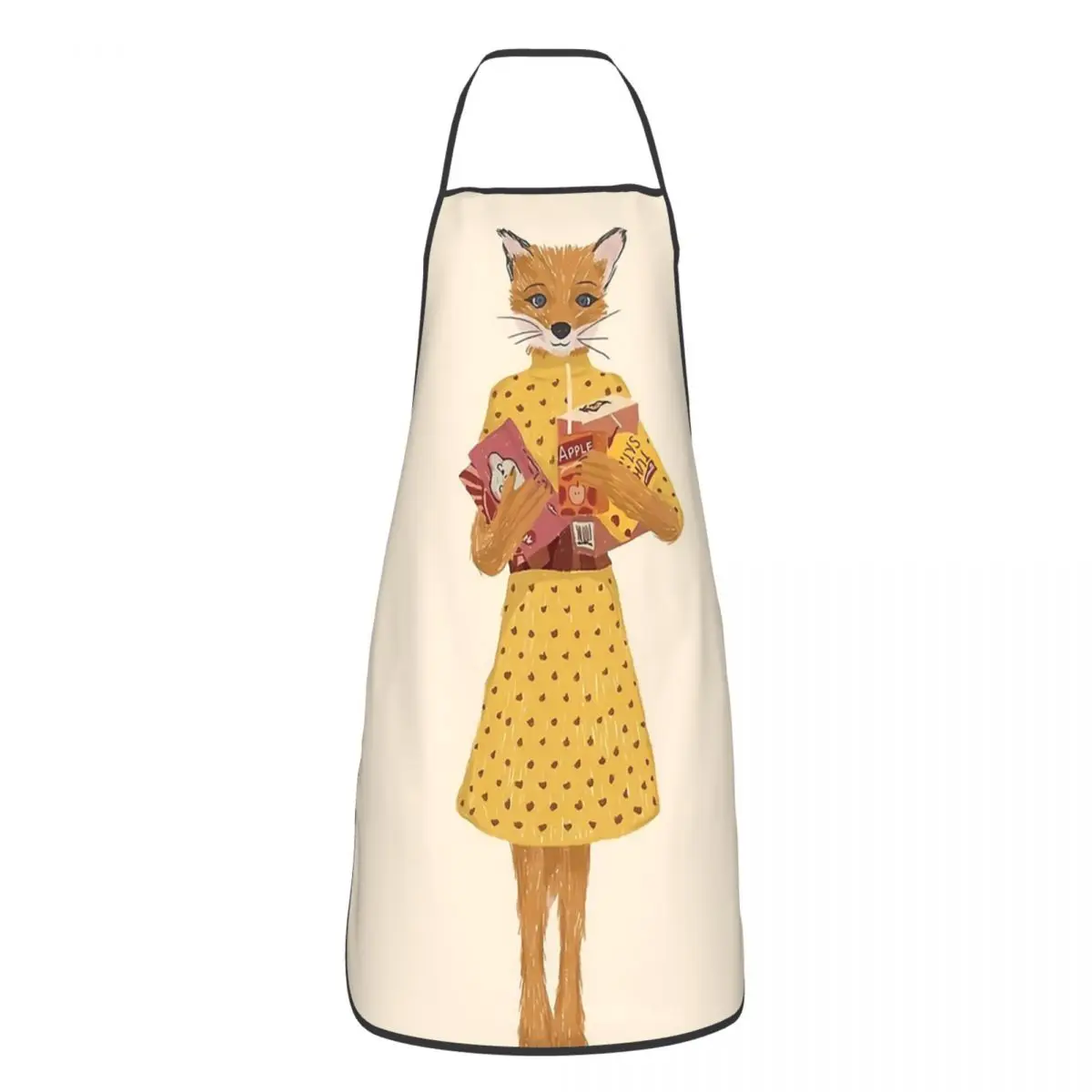 

Mrs Fox фартук шеф-повара готовка кухня передник без рукавов нагрудник для уборки кухни передник для женщин мужчин картина