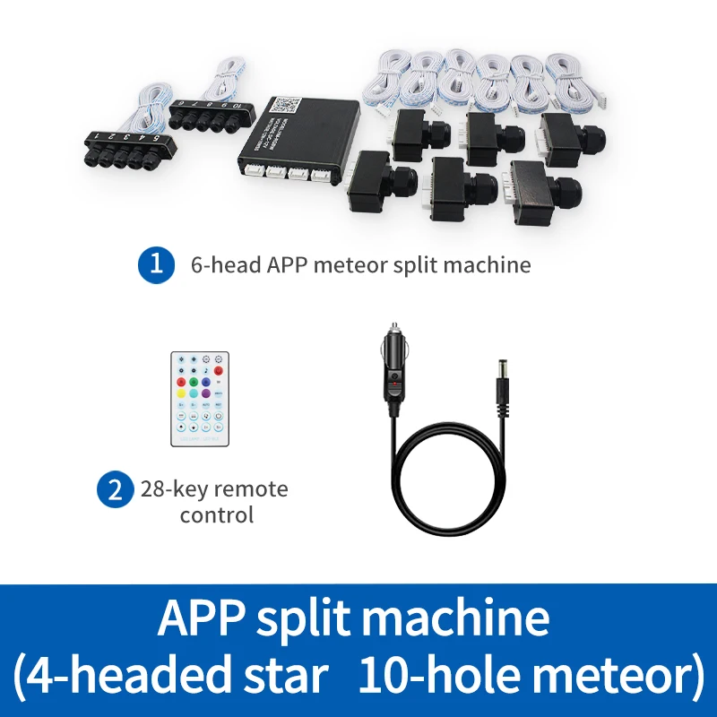 HM Оптоволоконная лампа звездное небо для автомобиля