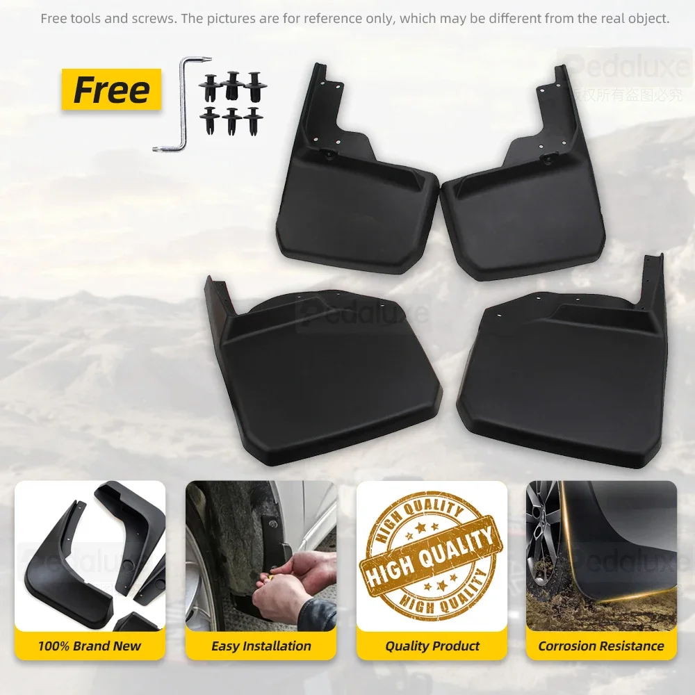 Оригинальный OEM комплект брызговиков Mopar для Jeep Wrangler JK JKU 2007-2018 гг.