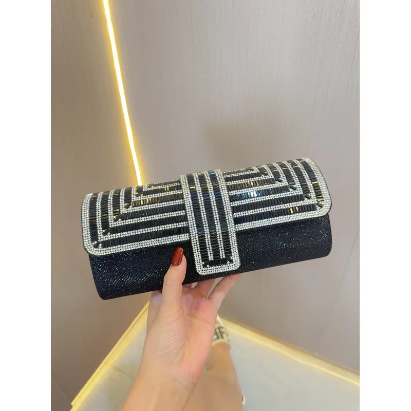 Новый стиль текстурированное женское вечернее платье модная полная сумка