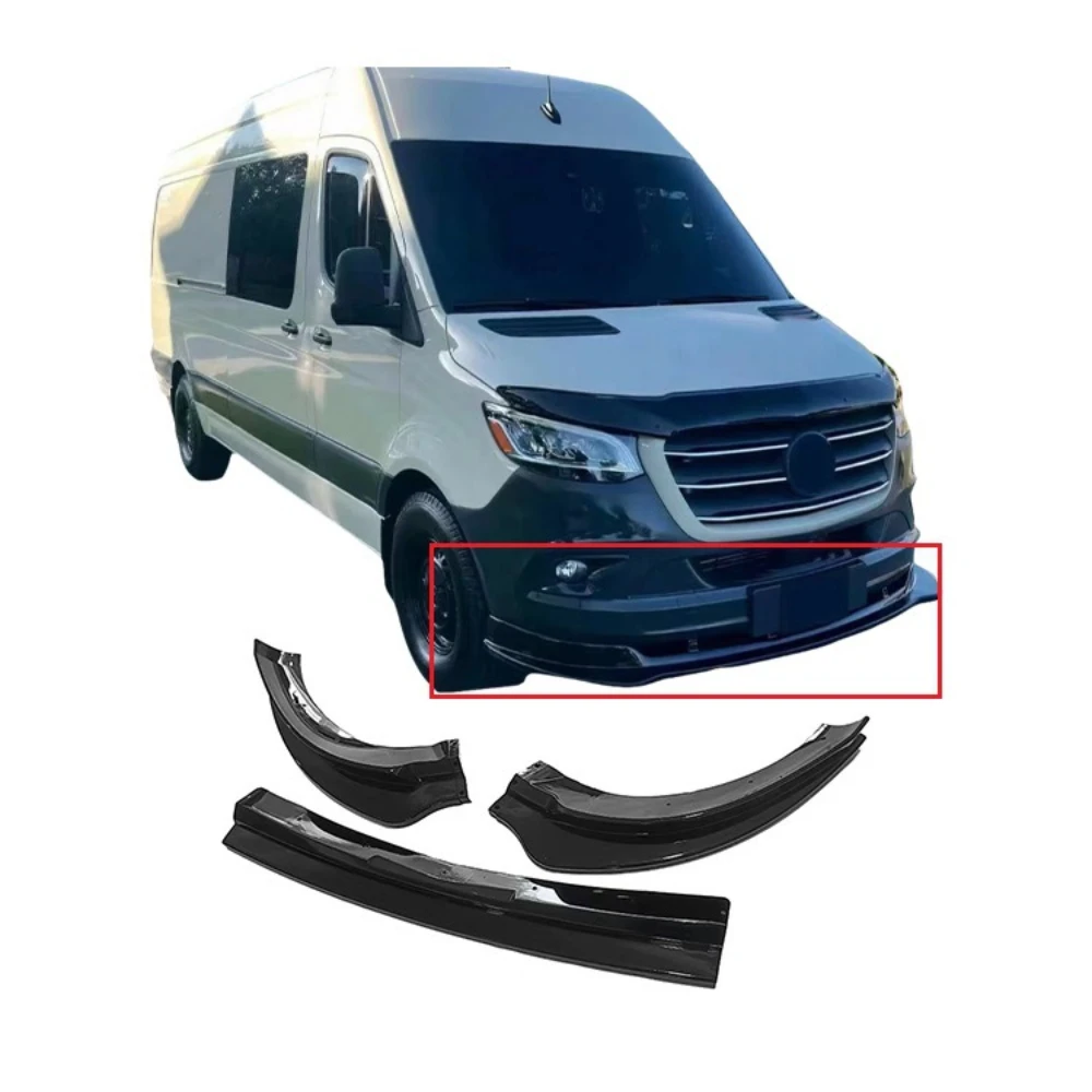 Для Mercedes Benz Sprinter W907 2019 2020 2021 2022 2023 спойлер на передний бампер нижний комплект